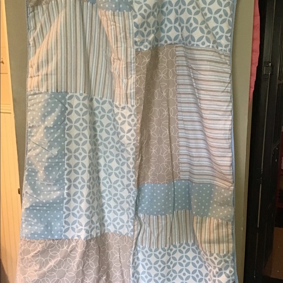 Trend Lab crib bedding set, blue & gray - Picture 5 of 6